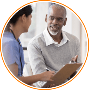 health-care-worker-talking-to-patient-image