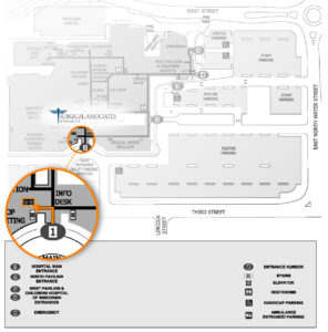 Surgical Associates campus map